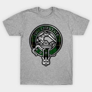 Clan Wallace Hunting Tartan Crest T-Shirt